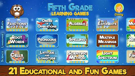 Fifth Grade Learning Games, Ages 10 .